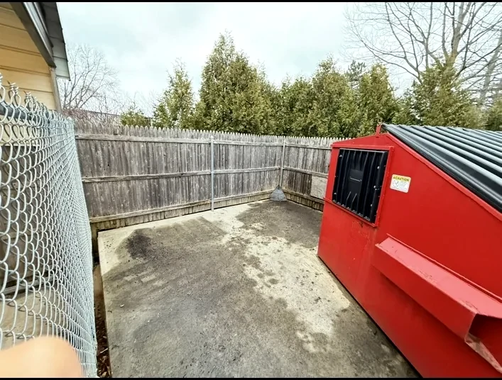 Clean property after a completed junk-removal project